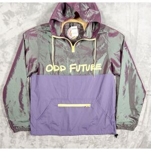 NWT Odd Future Hoodie Iridescent Black Purple Womens Medium